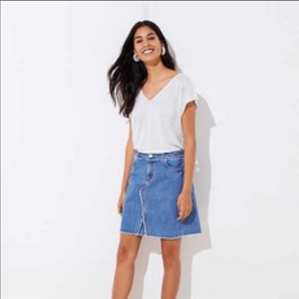 LOFT MINI JEANS SKIRT
